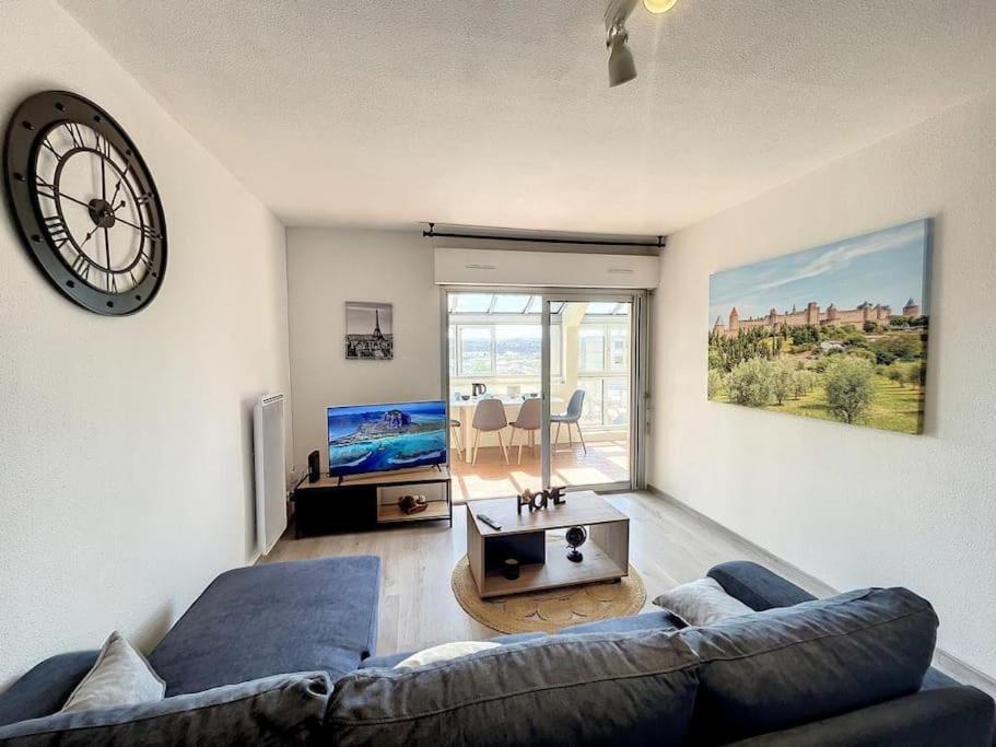 Le Panoramique - Sublime Vue Sur La Cite Apartment Carcassonne Bagian luar foto
